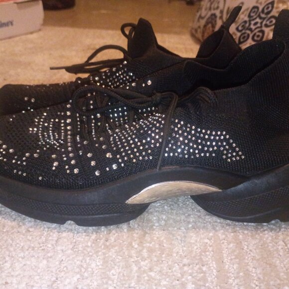 Yoki woman's rhinestone sneakers - Picture 2 of 7